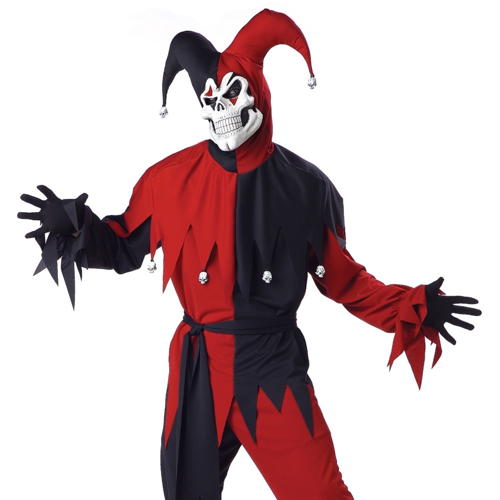 ADULT EVIL JESTER COSTUME